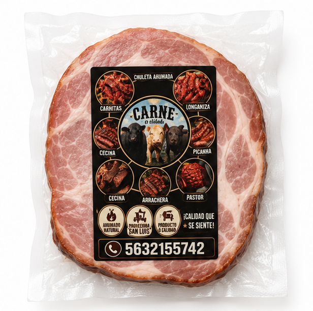 Chuleta ahumada de puerco 1/2 KG