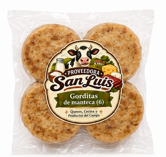 Gorditas de manteca (6 piezxas)